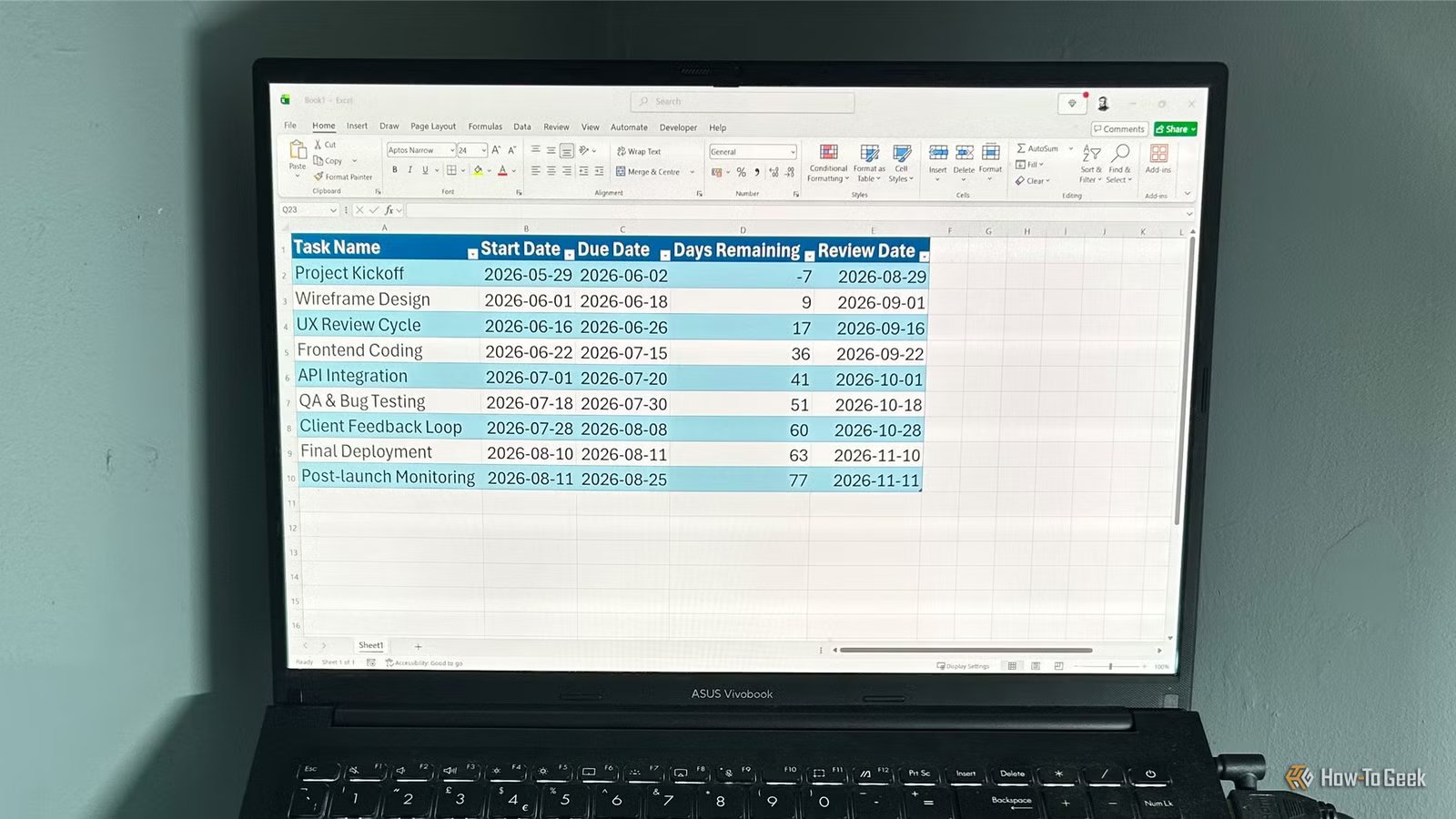 How to use Excel date functions to automate project timelines