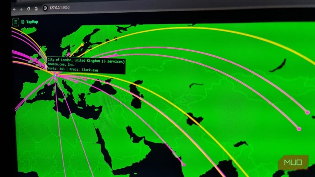 I put my computer’s internet traffic on a map, and I didn’t expect what I found